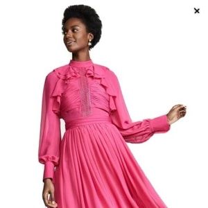 Self Portrait Chiffon Midi Dress